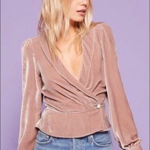 Reformation velvet top
